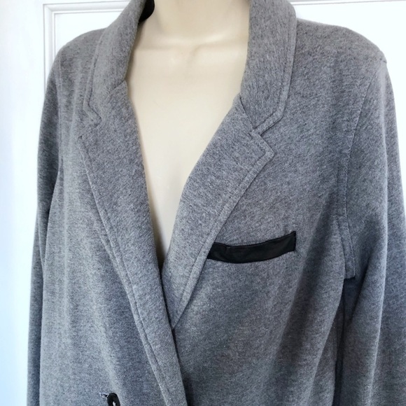 T Alexander Wang Gray Knit Blazer - Picture 3 of 8